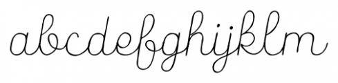 Catalina Script Light Italic Font LOWERCASE