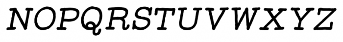 Catalina Typewriter Bold Italic Font UPPERCASE