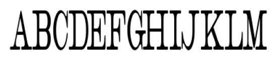Catalog Serif JNL Compressed Font UPPERCASE