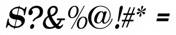 Catalog Serif JNL Condensed Oblique Font OTHER CHARS