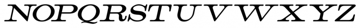 Catalog Serif JNL Oblique Font UPPERCASE