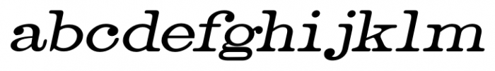Catalog Serif JNL Oblique Font LOWERCASE