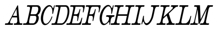 Catalog Serif JNL Ultra Condensed Oblique Font UPPERCASE