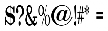 Catalog Serif JNL Ultra Condensed Font OTHER CHARS