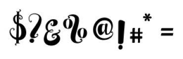 Cattleya Script Regular Font OTHER CHARS