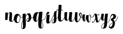 Cattleya Script Regular Font LOWERCASE