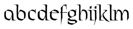 Cavalier Script Regular Font LOWERCASE