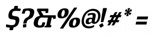 Cavole Slab Bold Italic Font OTHER CHARS