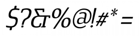 Cavole Slab Italic Font OTHER CHARS