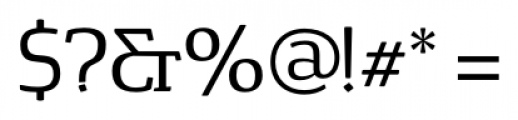 Cavole Slab Regular Font OTHER CHARS