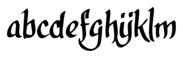 calligraPhillip Regular Font LOWERCASE