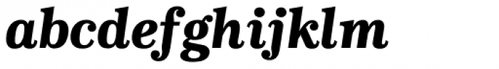 CA Normal Serif ExtraBold Italic Font LOWERCASE