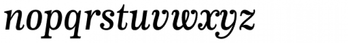 CA Normal Serif Medium Italic Font LOWERCASE
