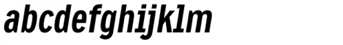 CA Oskar Condensed Bold Italic Font LOWERCASE