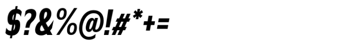 CA Slalom Compressed Heavy Italic Font OTHER CHARS