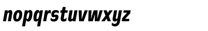 CA Slalom Compressed Heavy Italic Font LOWERCASE
