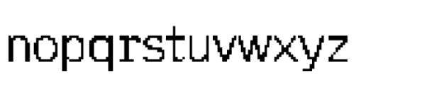 CA Telecopy C Regular Font LOWERCASE