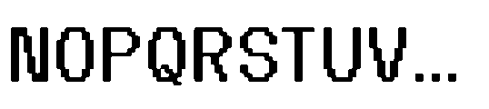 CA Yoshiro Pixel Blur Bold Font UPPERCASE