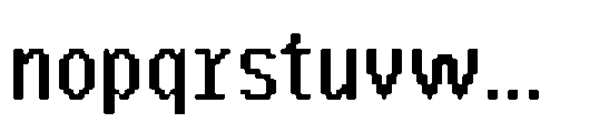CA Yoshiro Pixel Blur Bold Font LOWERCASE