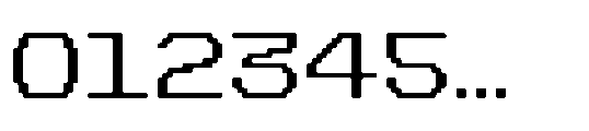 CA Yoshiro Pixel Blur Wide Bold Font OTHER CHARS