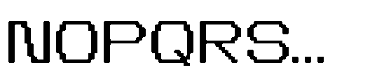 CA Yoshiro Pixel Blur Wide Bold Font UPPERCASE