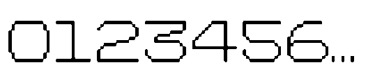 CA Yoshiro Pixel Blur Wide Font OTHER CHARS