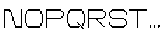 CA Yoshiro Pixel Blur Wide Font UPPERCASE