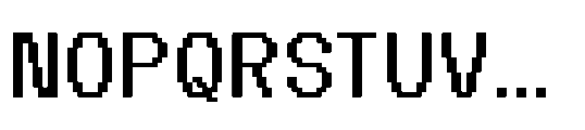 CA Yoshiro Pixel Bold Font UPPERCASE