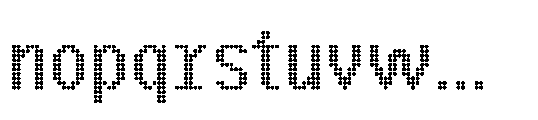 CA Yoshiro Pixel Round Bold Font LOWERCASE