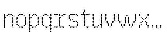 CA Yoshiro Pixel Round Regular Font LOWERCASE