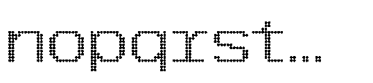 CA Yoshiro Pixel Round Wide Bold Font LOWERCASE