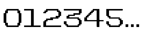 CA Yoshiro Pixel Wide Bold Font OTHER CHARS