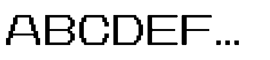CA Yoshiro Pixel Wide Bold Font UPPERCASE