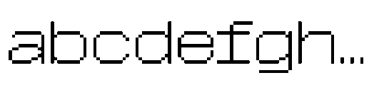 CA Yoshiro Pixel Wide FONT