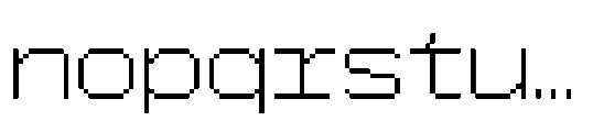CA Yoshiro Pixel Wide Font LOWERCASE