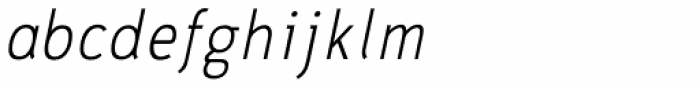 CA Zaracusa Narrow Light Italic Font LOWERCASE