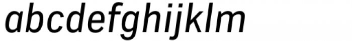 CA Zentrum Condensed Italic Font LOWERCASE