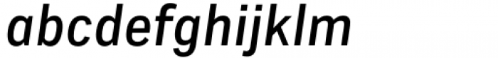 CA Zentrum Condensed Medium Italic Font LOWERCASE