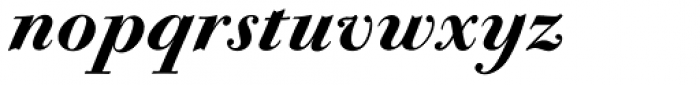 CAL Bodoni Casale Heavy Italic Font LOWERCASE