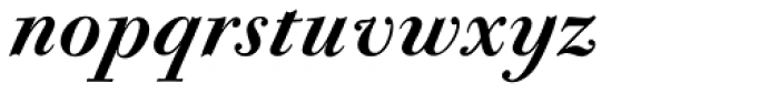 CAL Bodoni Casale Semibold Italic Font LOWERCASE