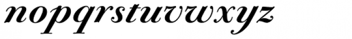 CAL Bodoni Terracina Bold Italic Font LOWERCASE
