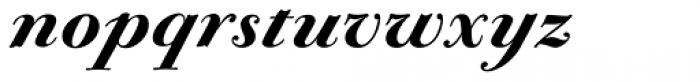 CAL Bodoni Terracina Heavy Italic Font LOWERCASE