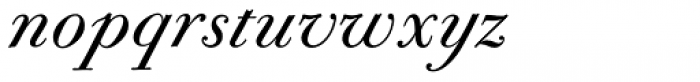 CAL Bodoni Terracina Italic Font LOWERCASE