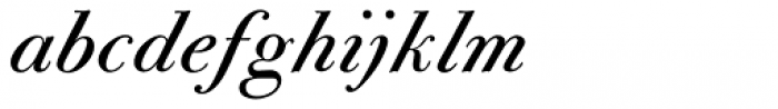 CAL Bodoni Terracina Medium Italic Font LOWERCASE
