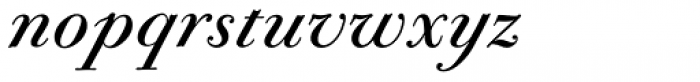 CAL Bodoni Terracina Medium Italic Font LOWERCASE