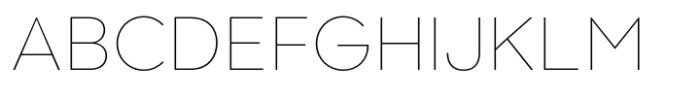 Cabira Hairline Font UPPERCASE