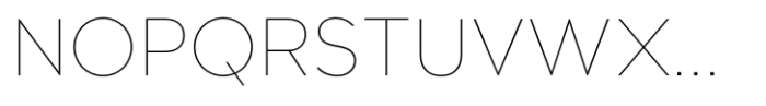 Cabira Hairline Font UPPERCASE