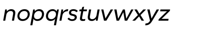 Cabira Regular Oblique Font LOWERCASE