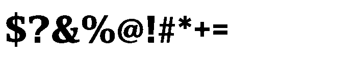 Cabot Black Font OTHER CHARS