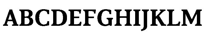 Cabot Bold Font UPPERCASE